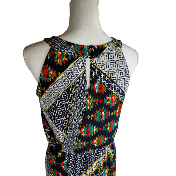 Enfocus Studio Womens Halter neck Muticolored Maxi Dress Size 6 - Picture 5 of 13
